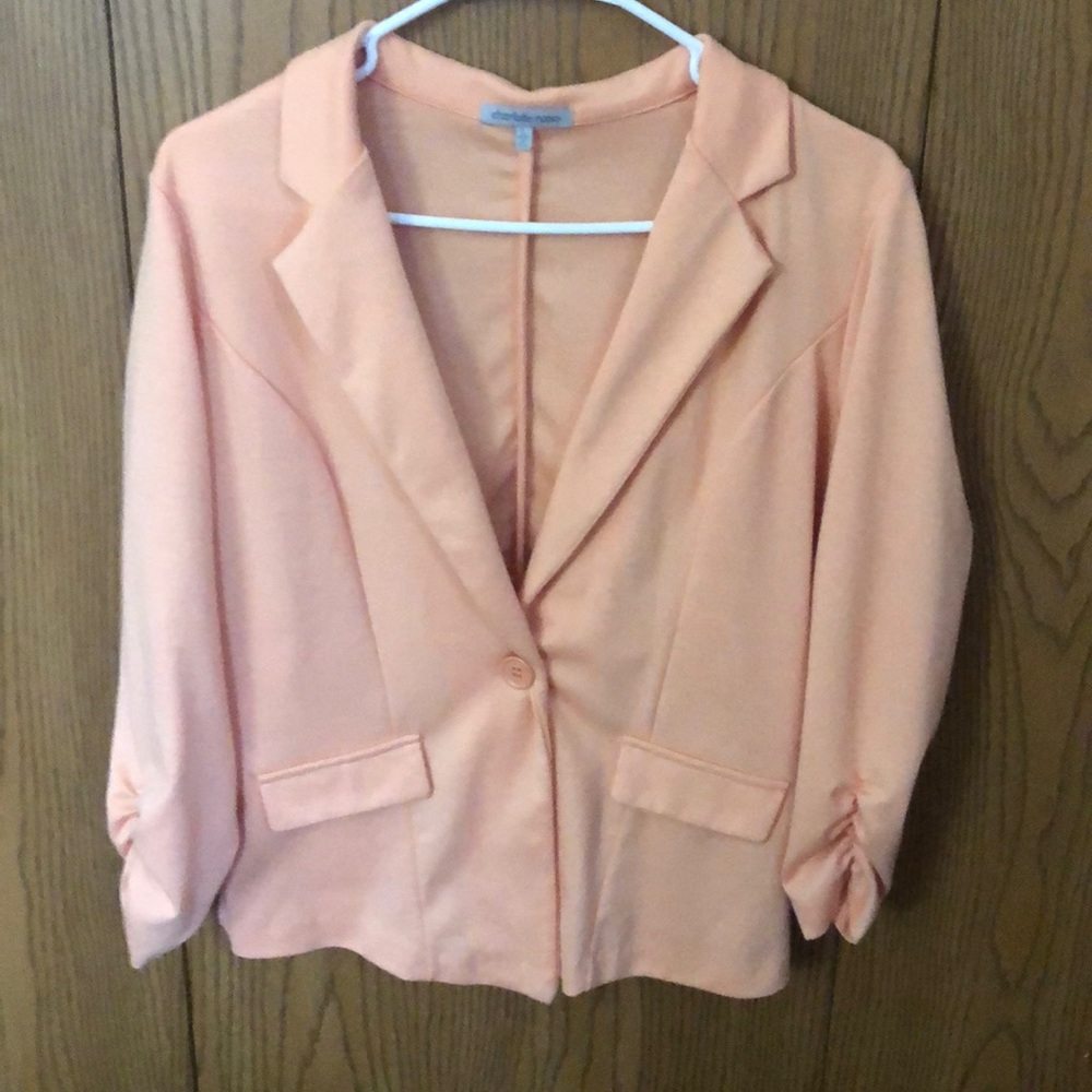 Fitted peach blazer. Charlotte Russe. Worn twice.